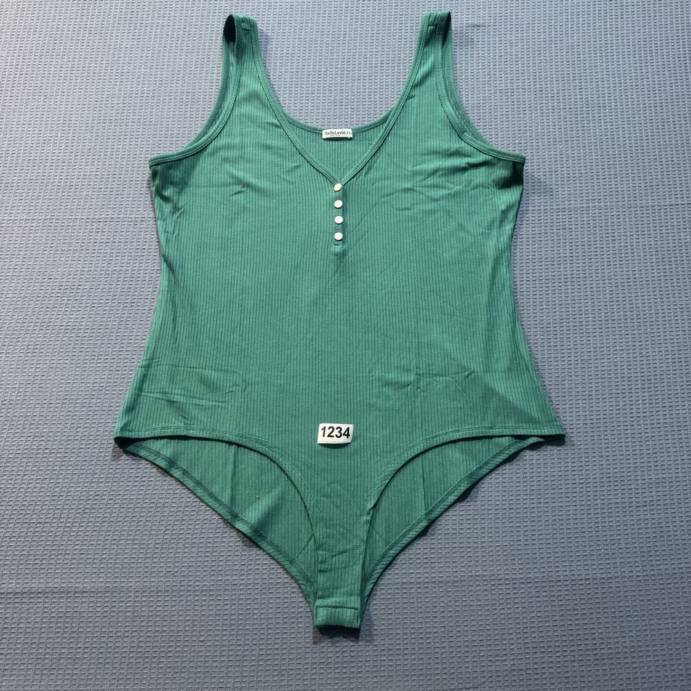 BelleLovin Tank Top Women Sz XXL‎ Green Pre-Owned Excellent